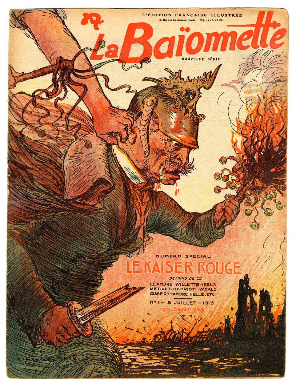 Cover von La Baionnette, Satire in Farben von Charles Leandre