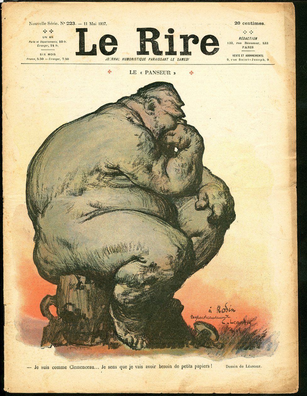 Cover von "Le Lire", satirisch in Farben von Charles Leandre