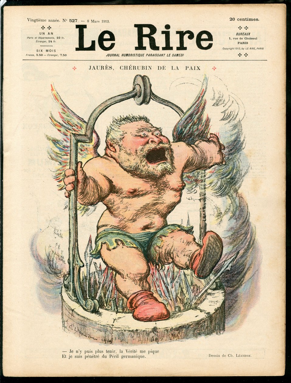Titelbild von „The Laughter“, Satirisch in Farben von Charles Leandre
