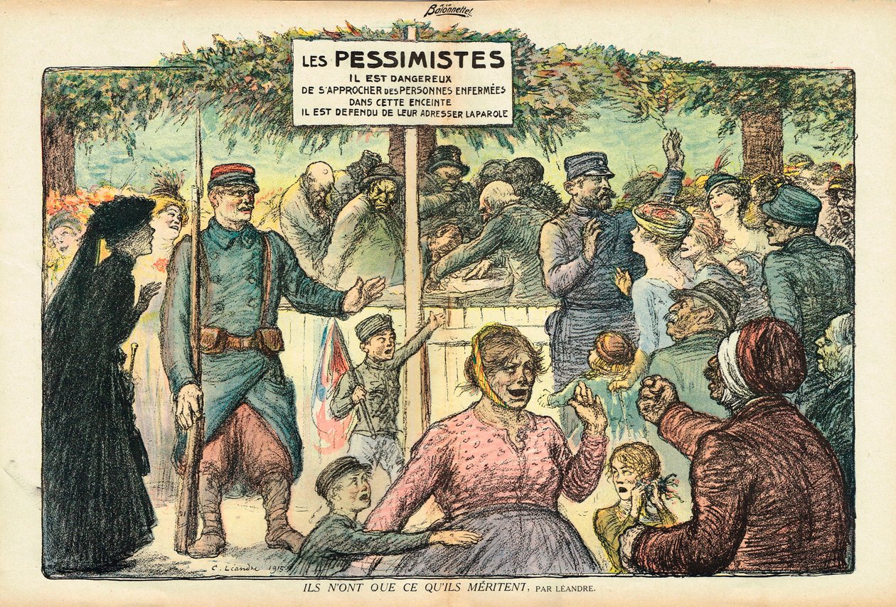 La Baionnette, Satirisch in Farben von Charles Leandre