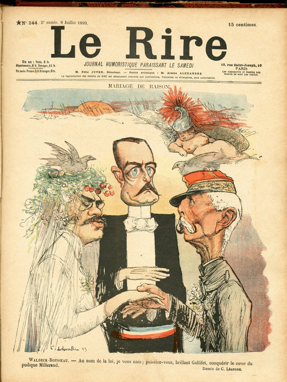 Das Lachen, Satirisch in Farben von Charles Leandre