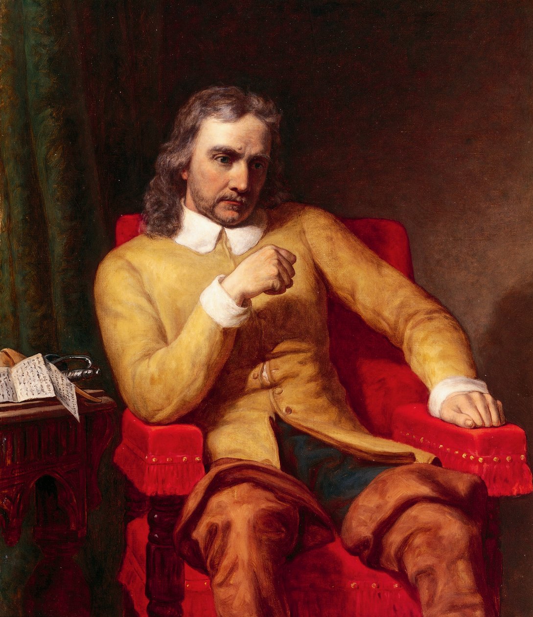 Porträt von Oliver Cromwell von Charles Lucy