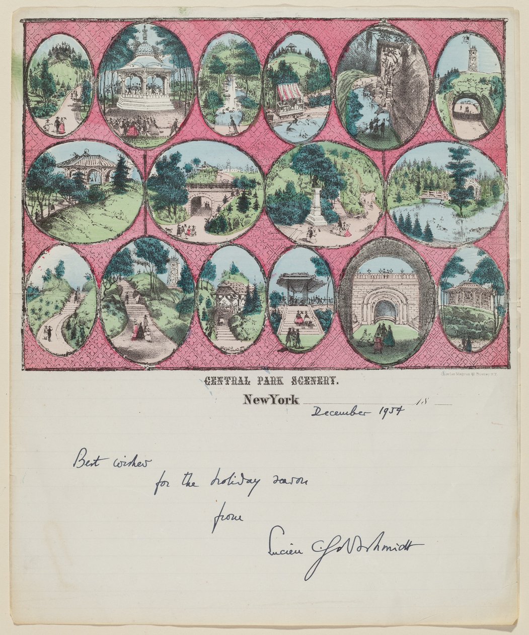 Central Park Landschaft (New York) von Charles Magnus