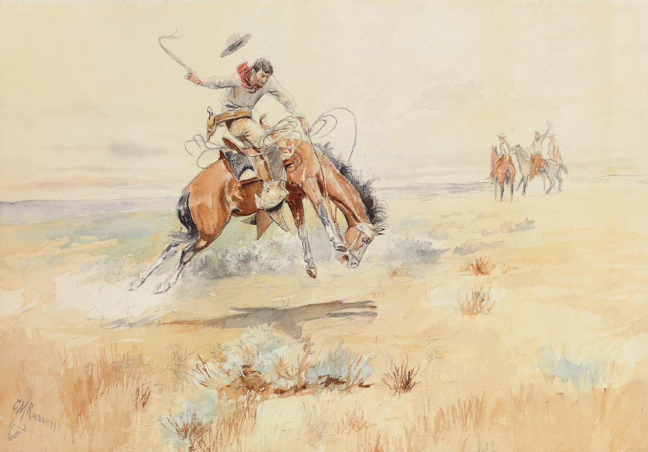 Der Bronco-Buster, 1894 von Charles Marion Russell