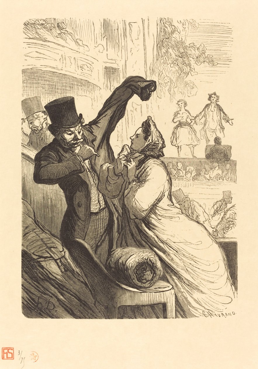 Das letzte Couplet von Charles Maurand after Honoré Daumier