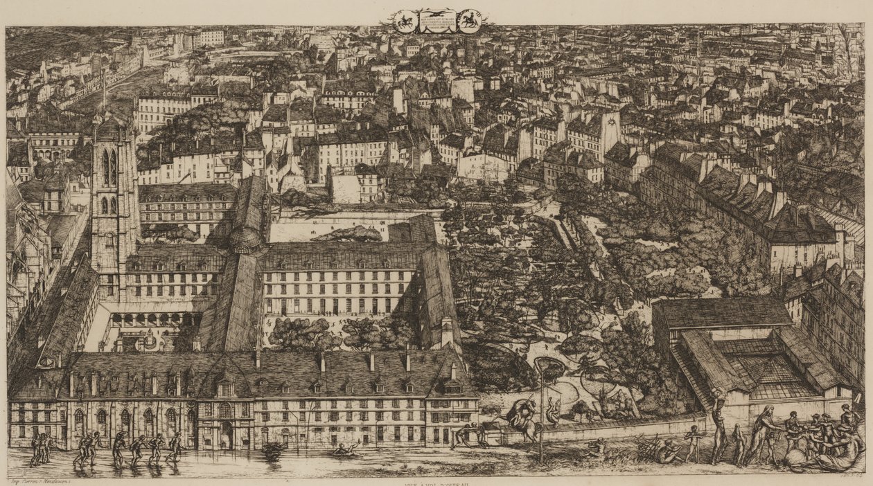 College Henri IV (oder Lycée Napoléon) von Charles Meryon