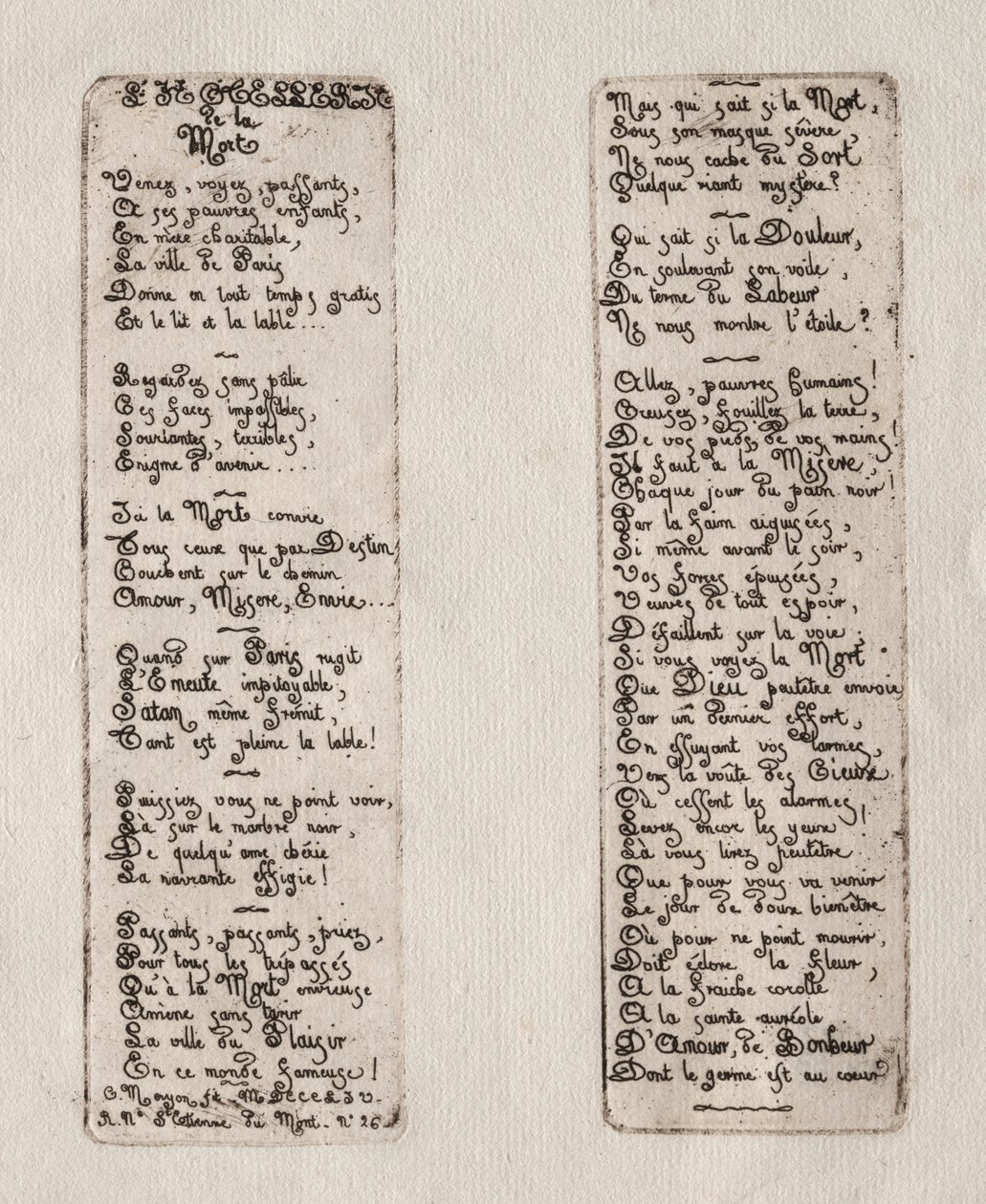 Radierungen von Paris: Todesherberge von Charles Meryon