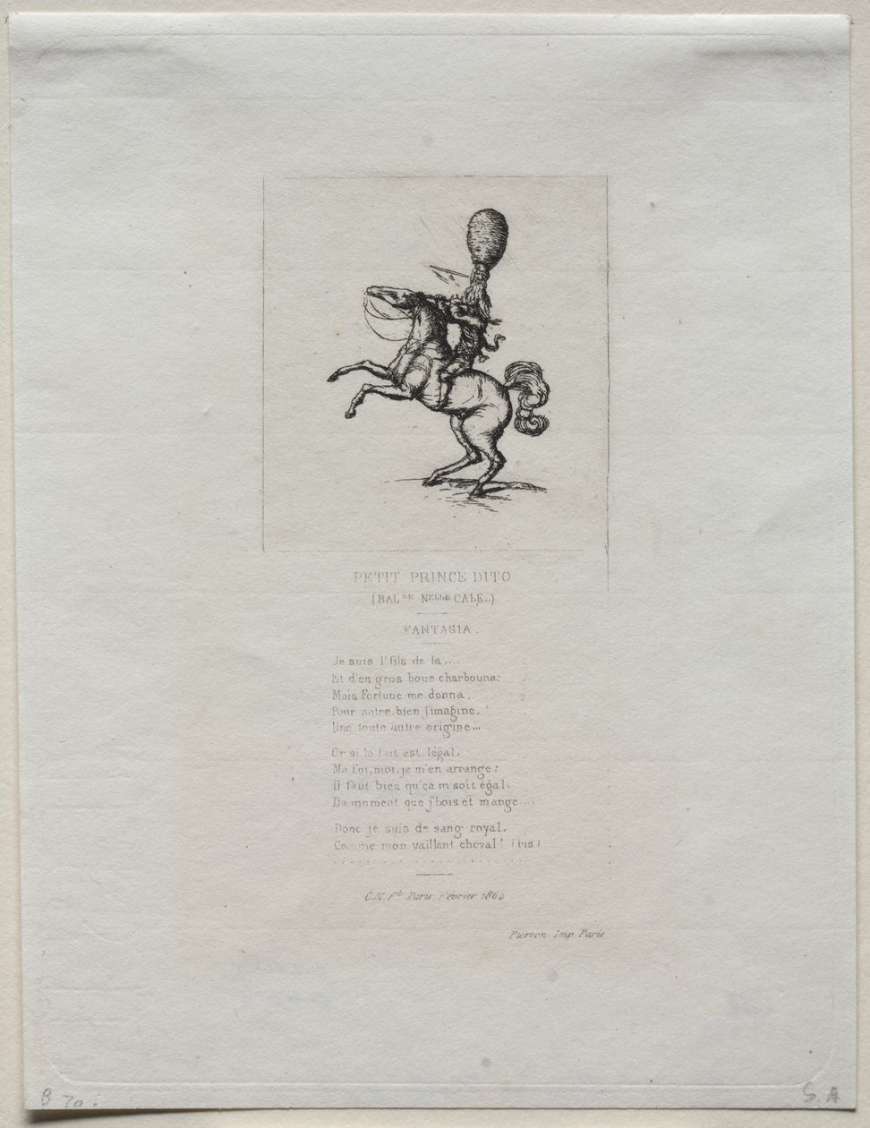 Kleiner Prinz Dito von Charles Meryon