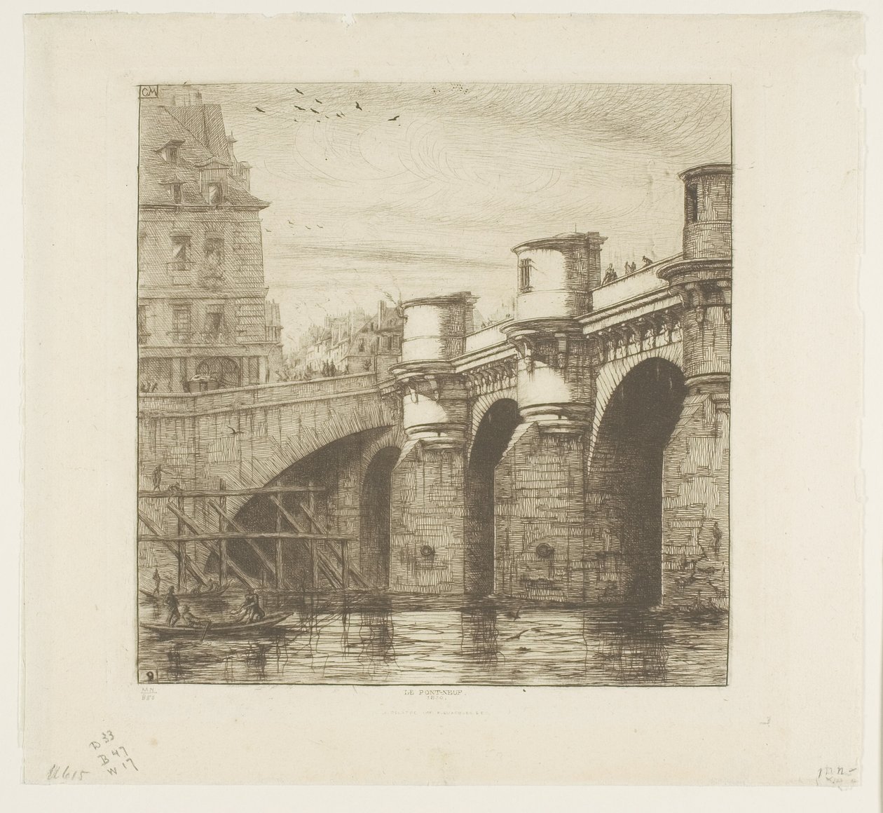Pont-Neuf, Paris von Charles Meryon