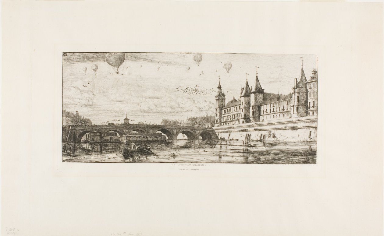 Pont-au-Change, Paris von Charles Meryon