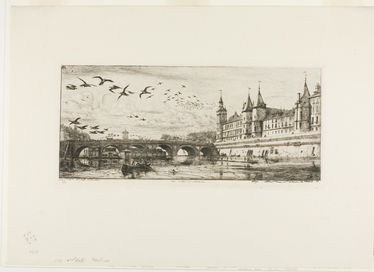 Pont-au-Change, Paris von Charles Meryon