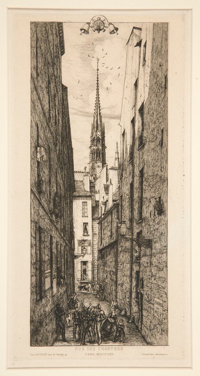 Rue des Chantres von Charles Meryon