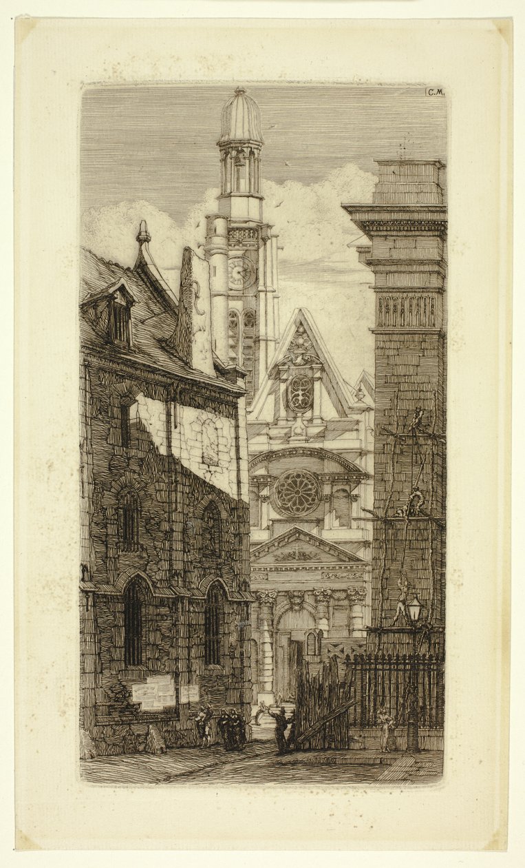Saint-Étienne-du-Mont von Charles Meryon