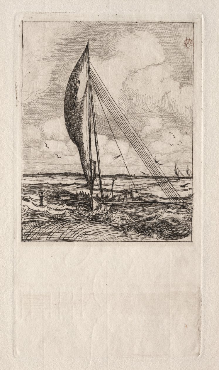 Schnellsegelnde Proa, Mulgrave-Archipel, Ozeanien von Charles Meryon