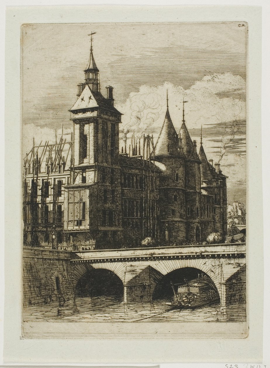 Der Uhrturm, Paris von Charles Meryon