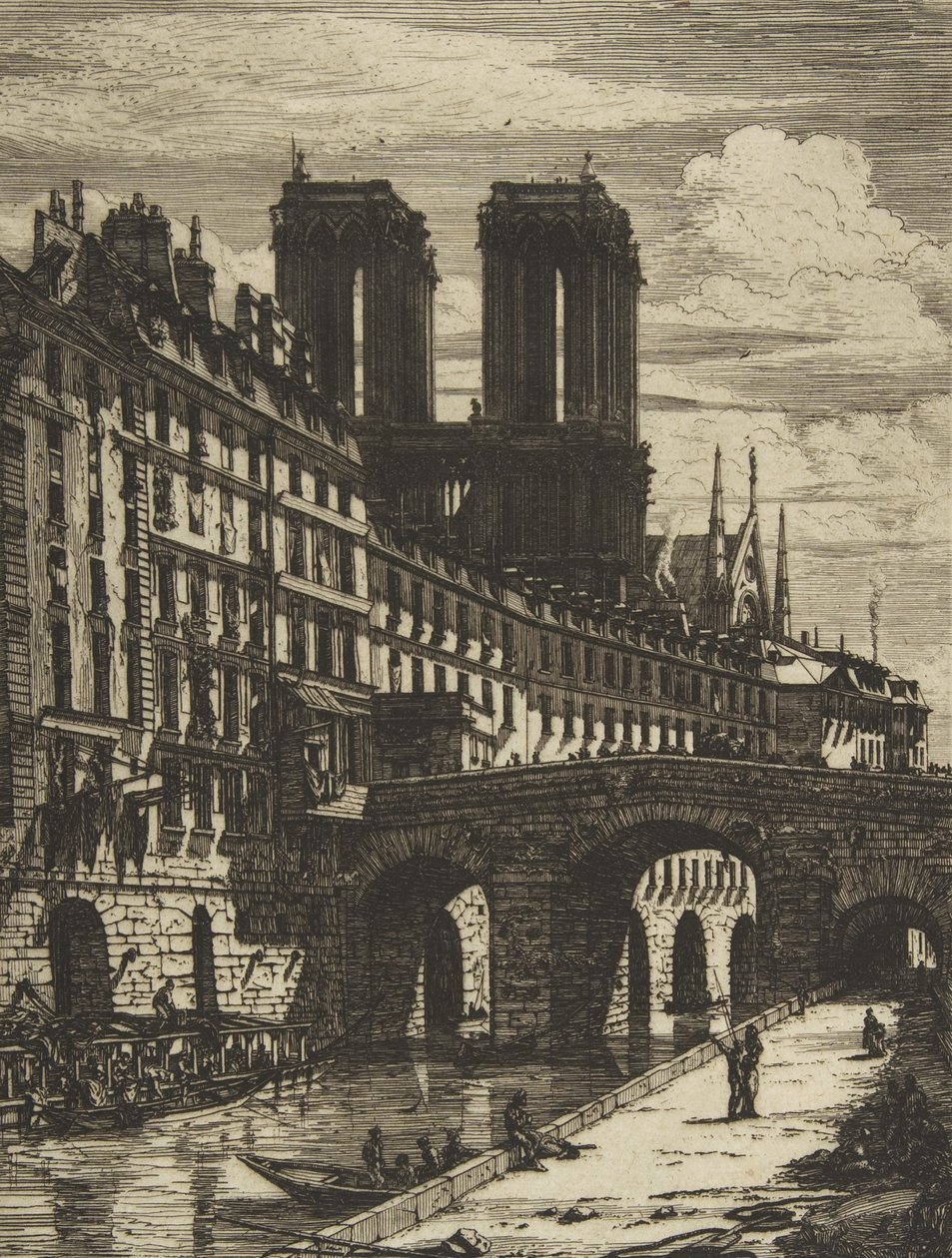 Der Petit Pont, Paris von Charles Meryon