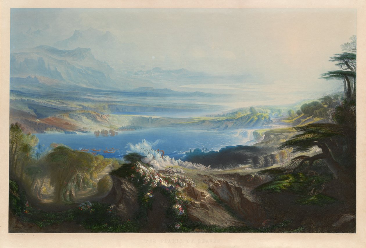 Die Ebenen des Himmels von Charles Mottram after John Martin