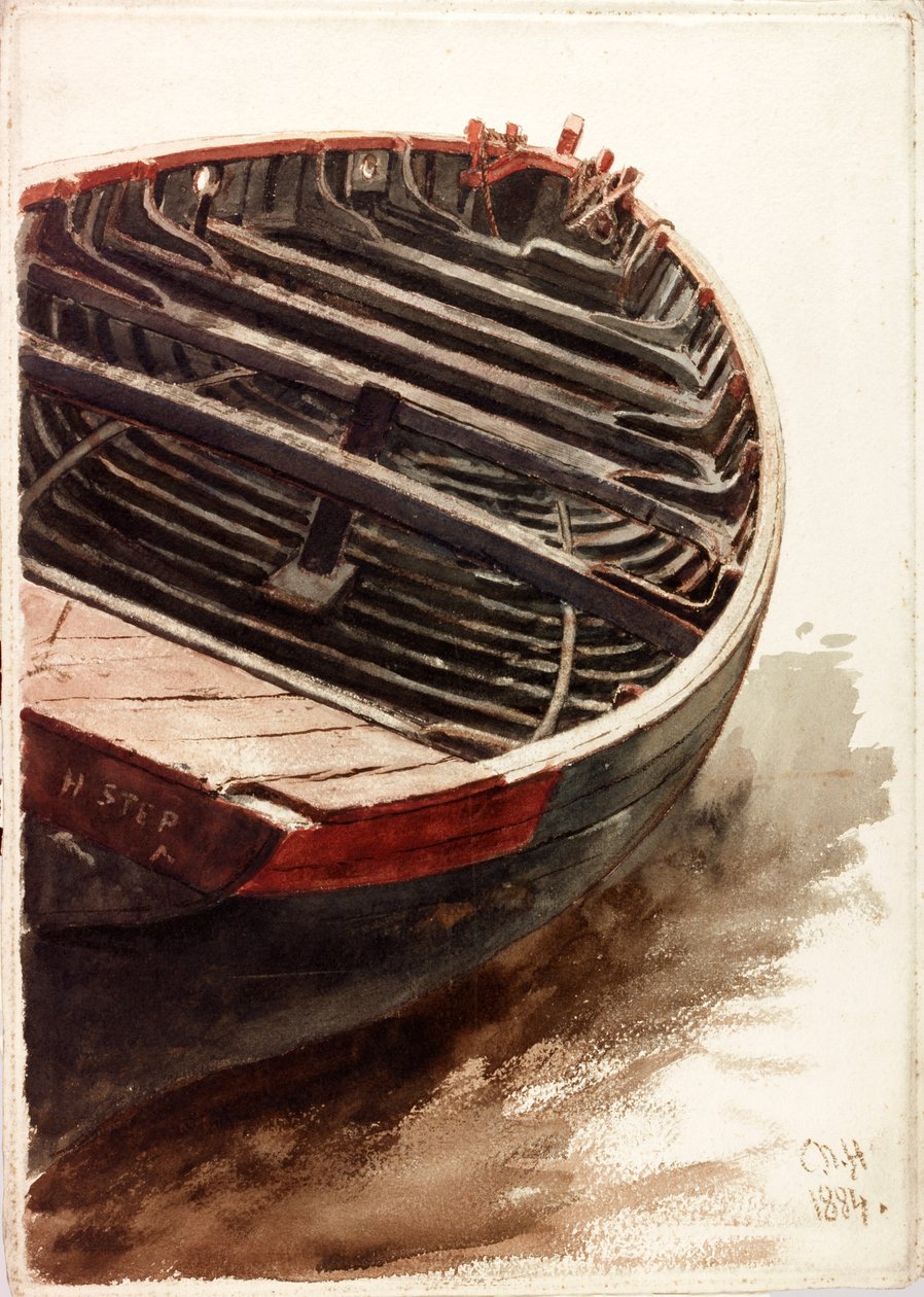 Studie eines Beiboots von Charles Napier Hemy