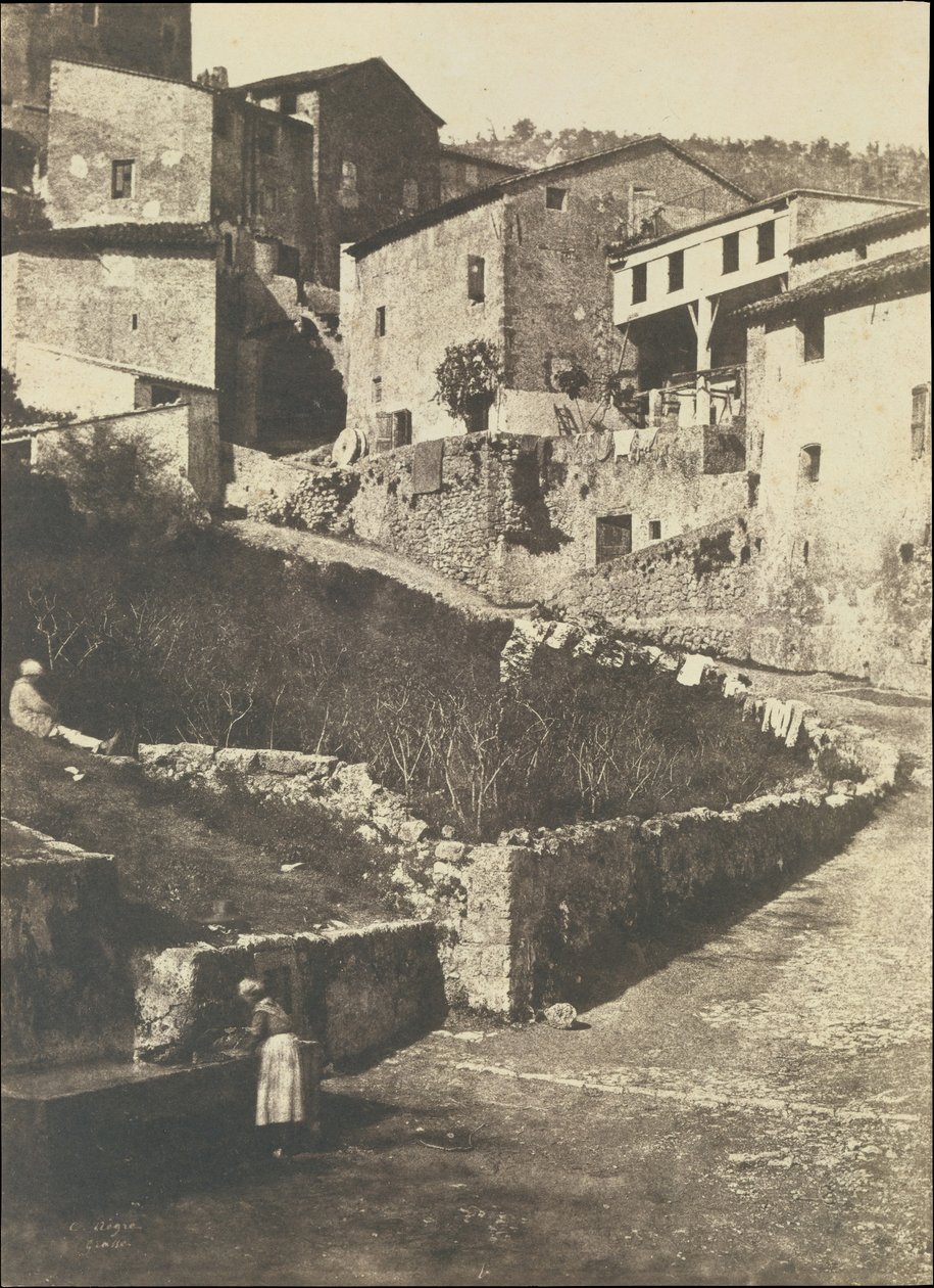 Eine Straße in Grasse, 1852 von Charles Nègre