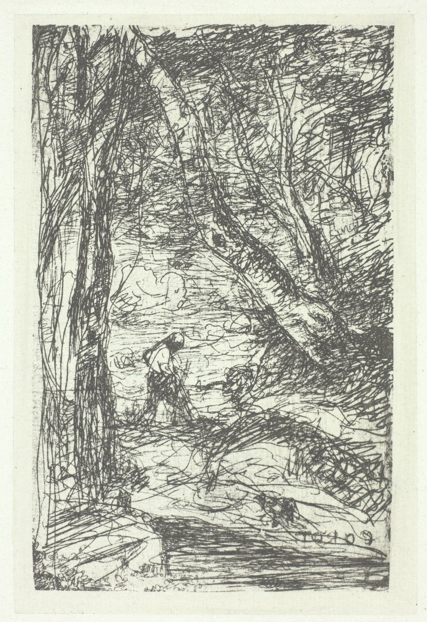 Der Holzfäller von Charles Nègre