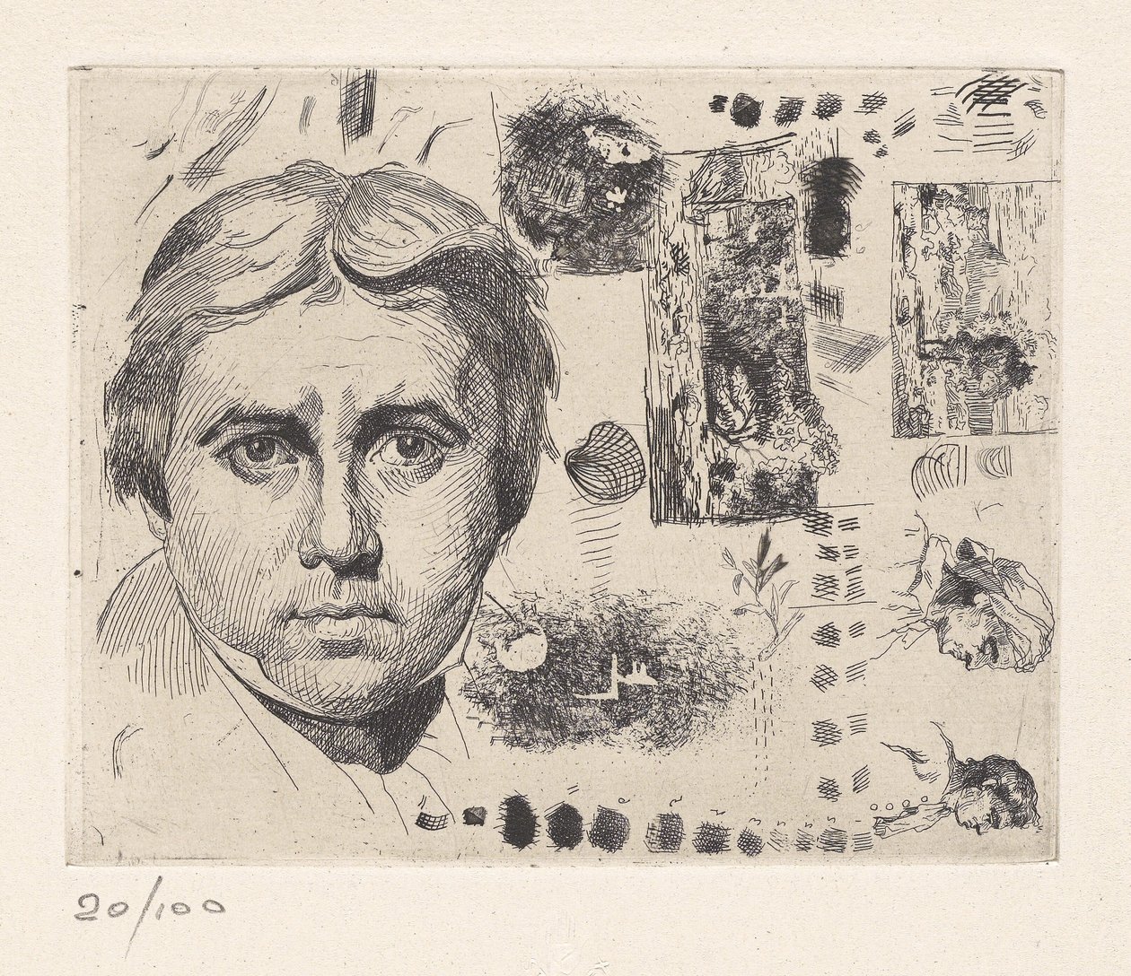 Porträt von Jean Auguste Dominique Ingres von Charles Nègre