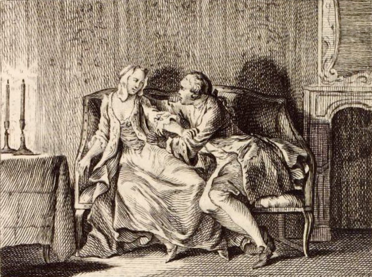 Das Gebet des heiligen Julian von Charles Nicolas Cochin