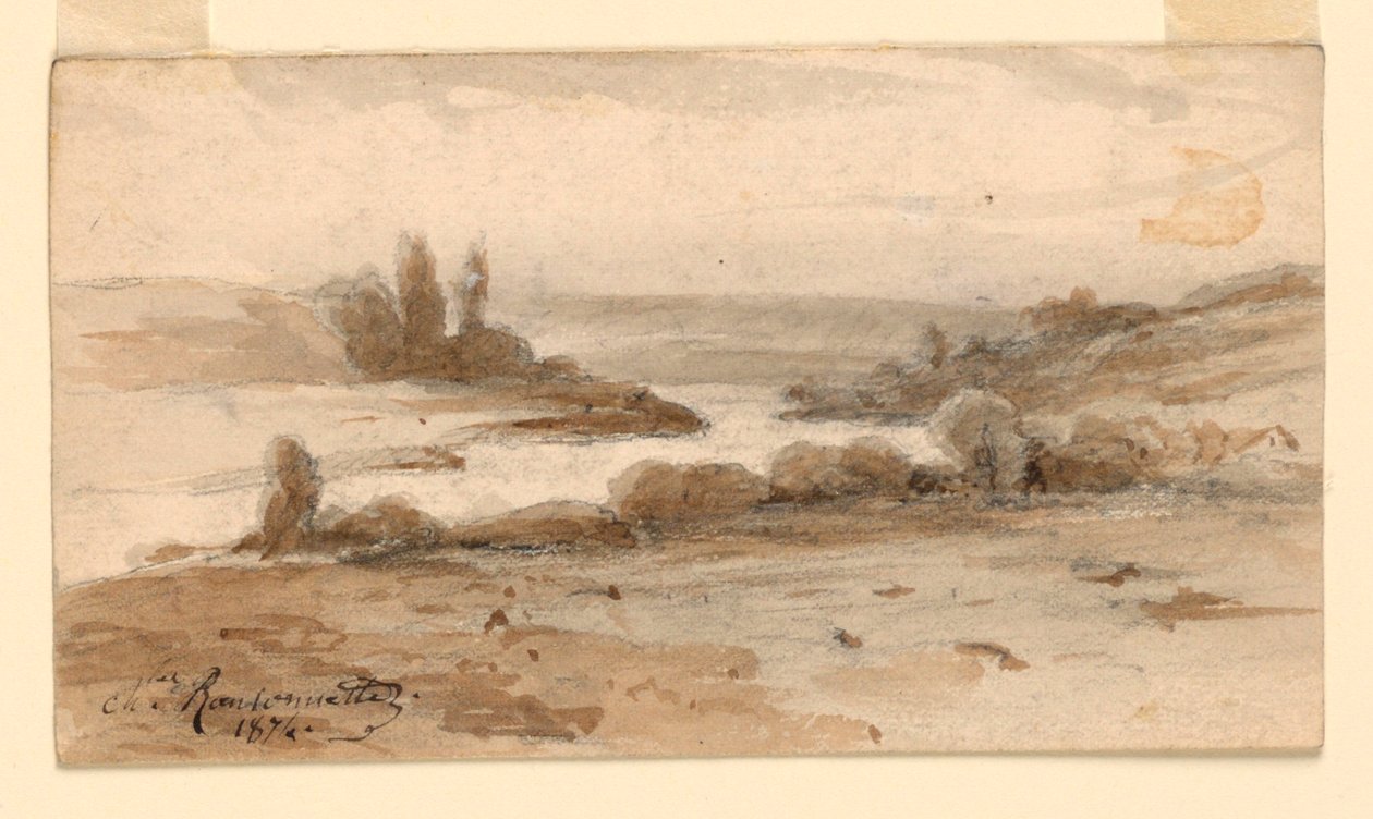 Eine Landschaft von Charles Nicolas Ransonnette