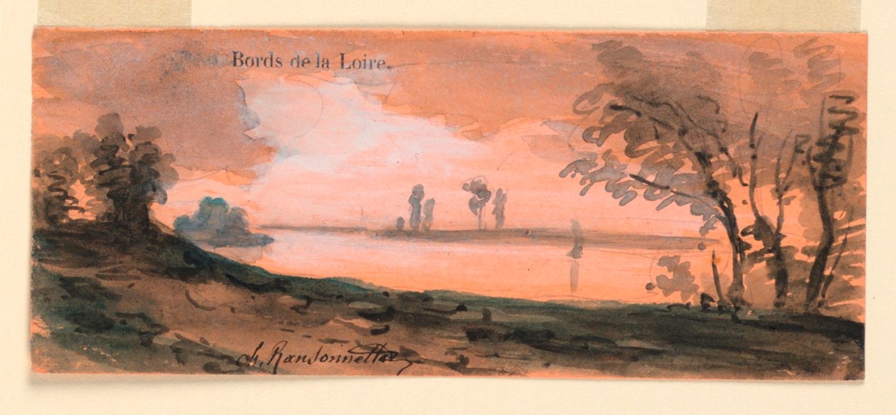 An den Ufern der Loire von Charles Nicolas Ransonnette