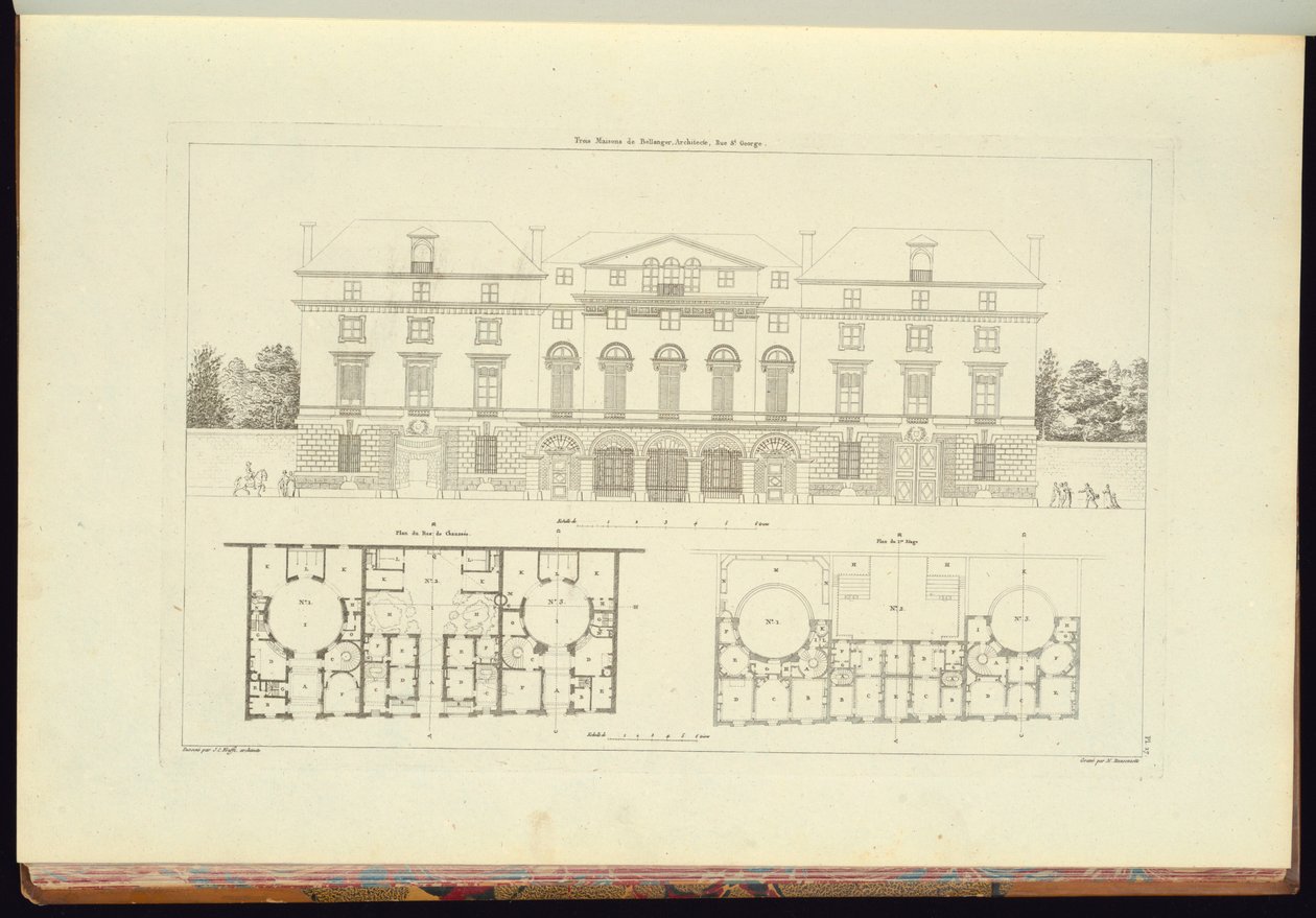 Gebundener Druck (Frankreich) von Charles Nicolas Ransonnette