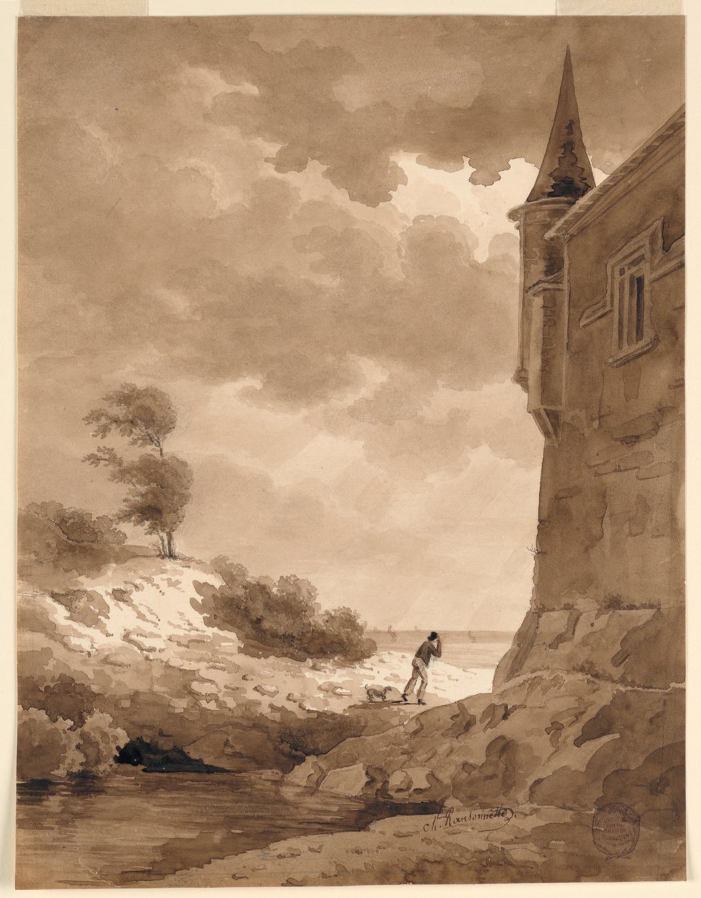Am Meeresufer von Charles Nicolas Ransonnette