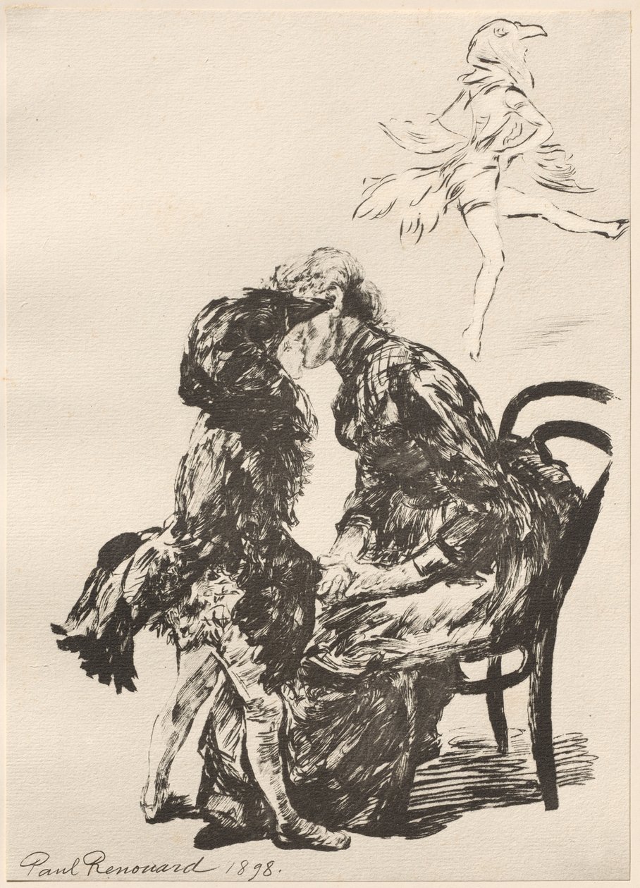 Vor dem Ballett von Charles Paul Renouard