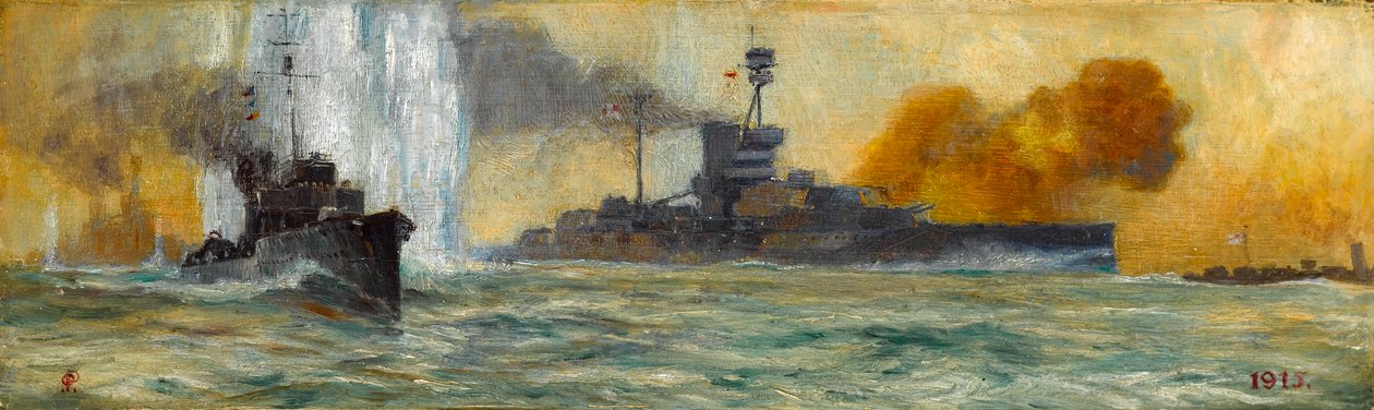 Seeschlacht, 1915 von Charles Pearse