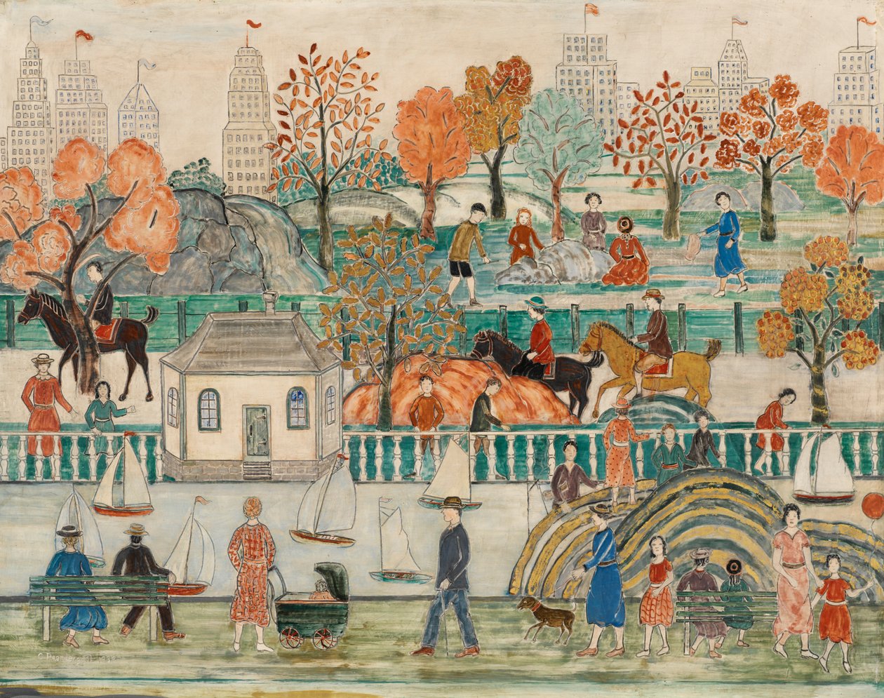 Central Park von Charles Prendergast