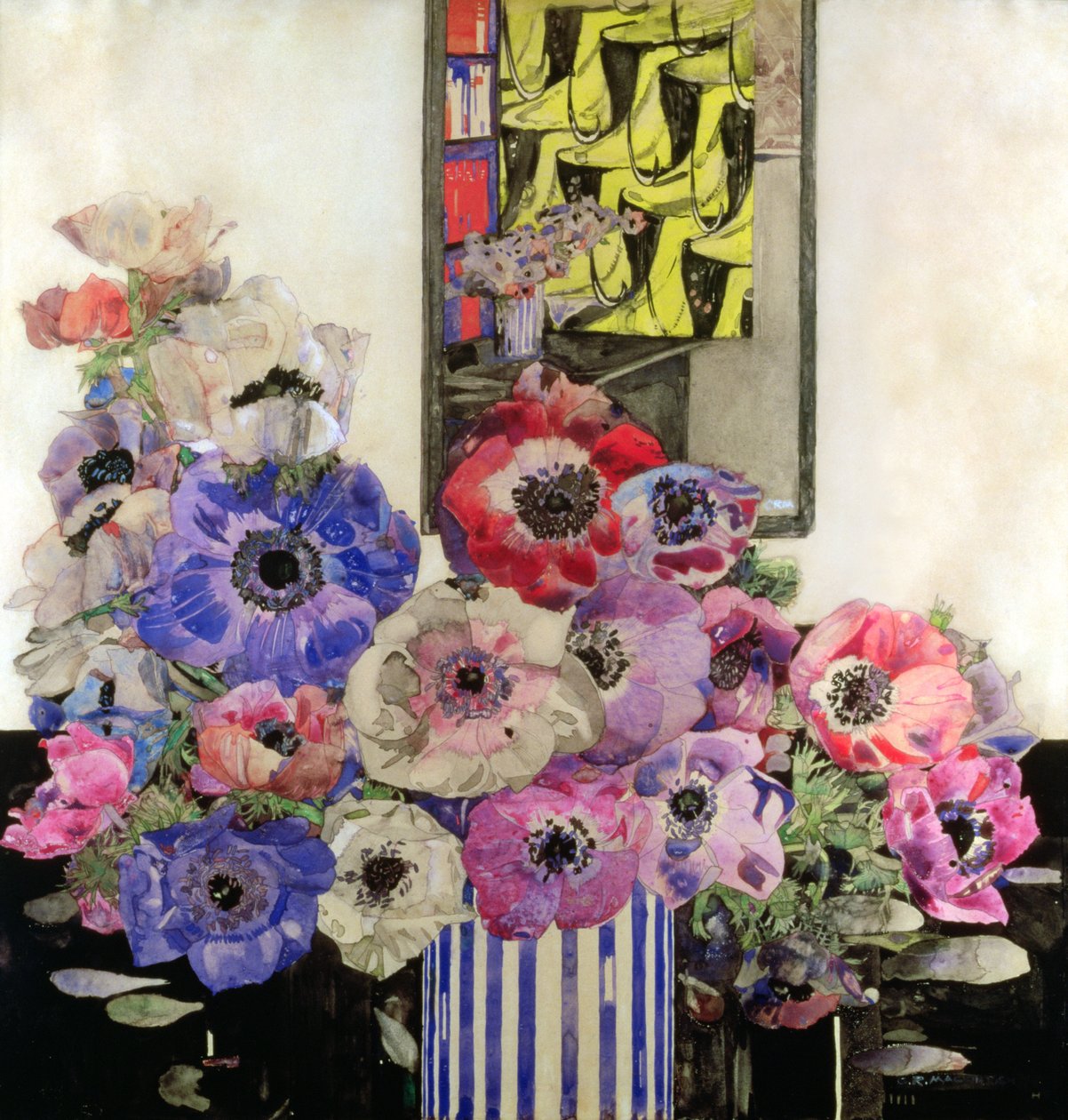 Anemonen, ca. 1915-16 von Charles Rennie Mackintosh