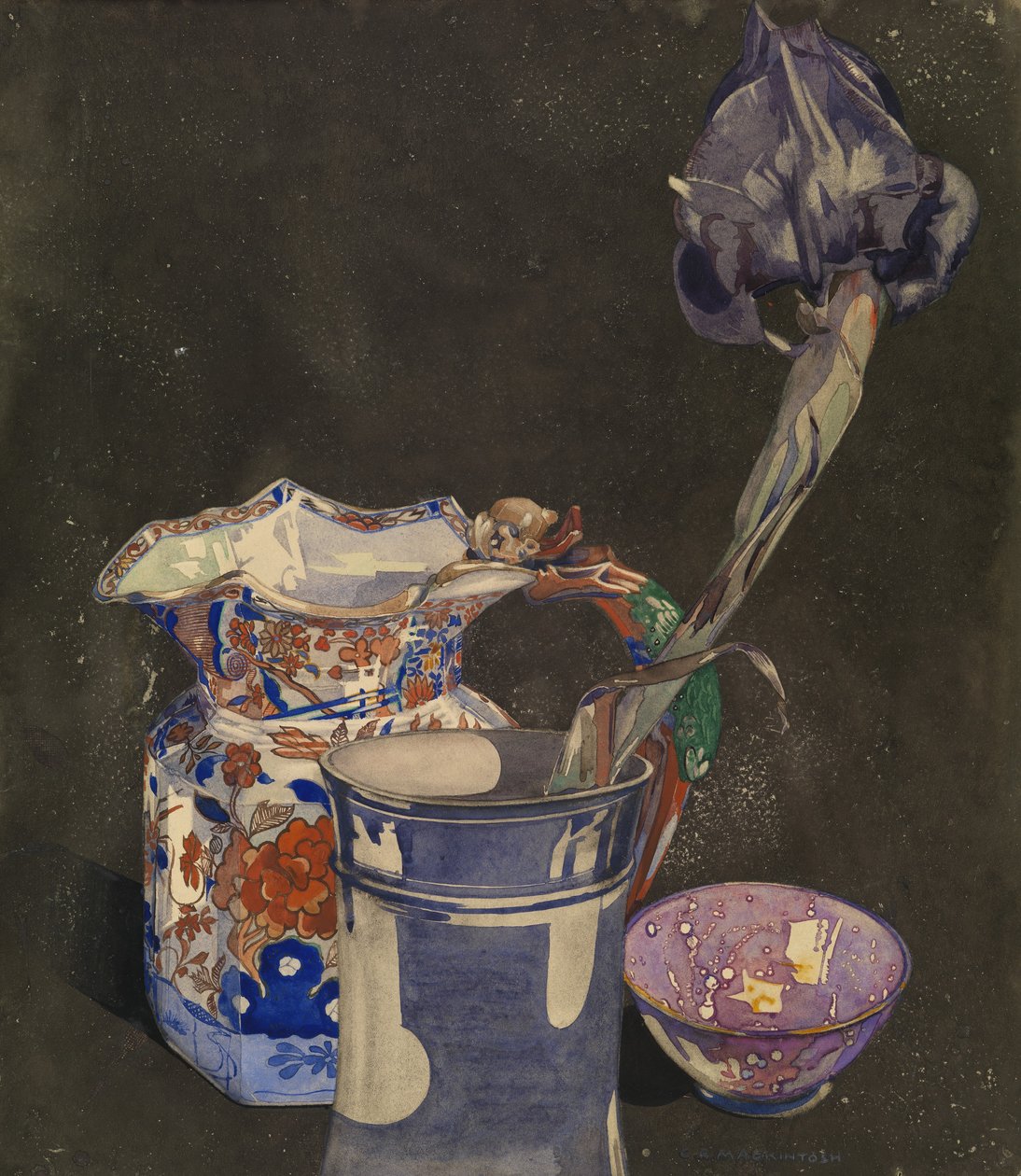 Graue Iris von Charles Rennie Mackintosh