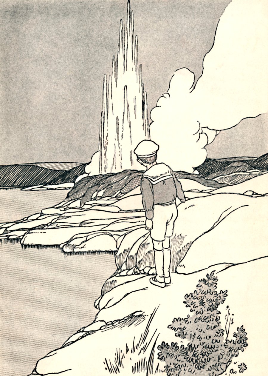 Ein Geysir, 1912 von Charles Robinson