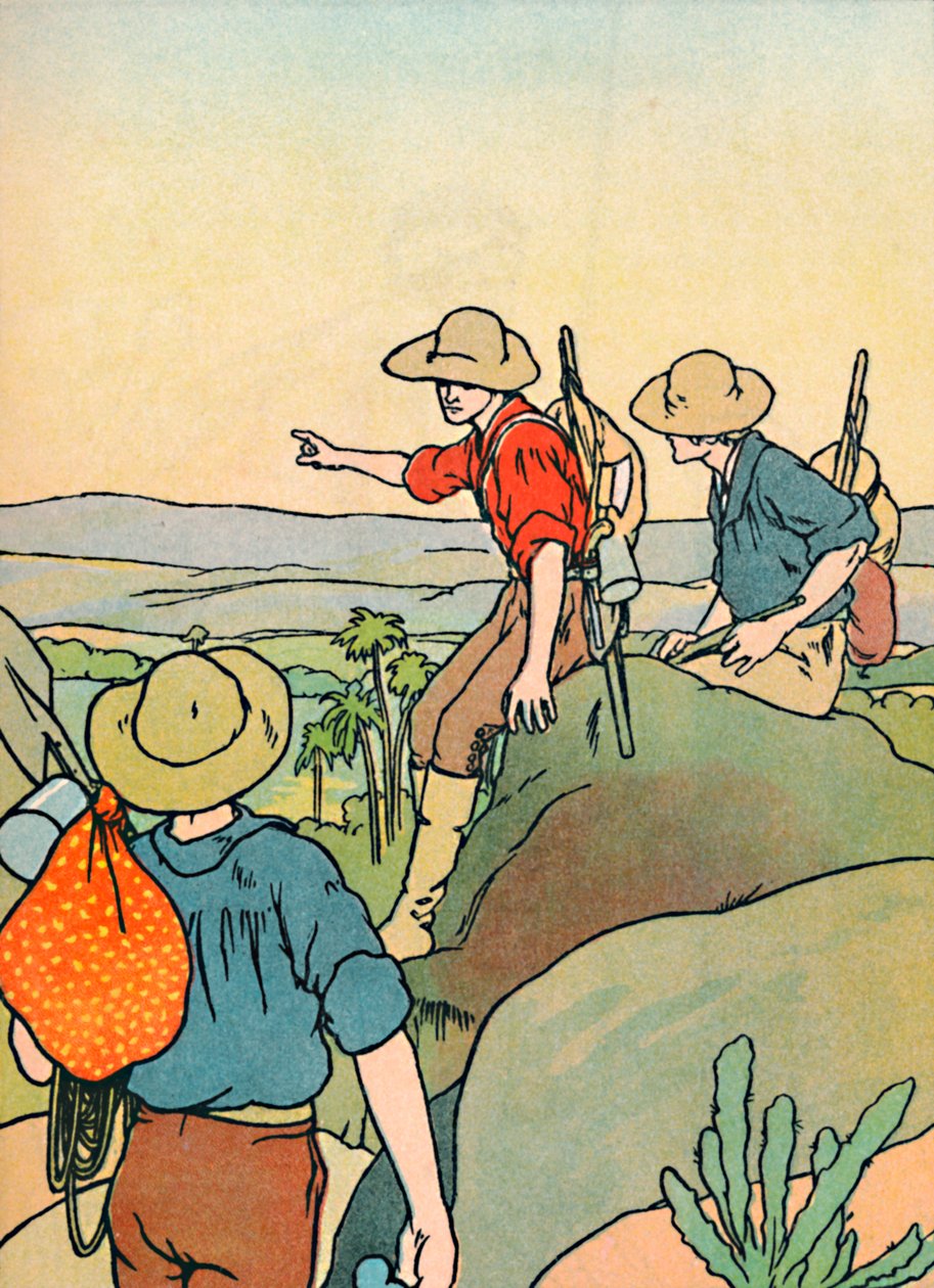 Frühe Siedler in Australien, 1912 von Charles Robinson