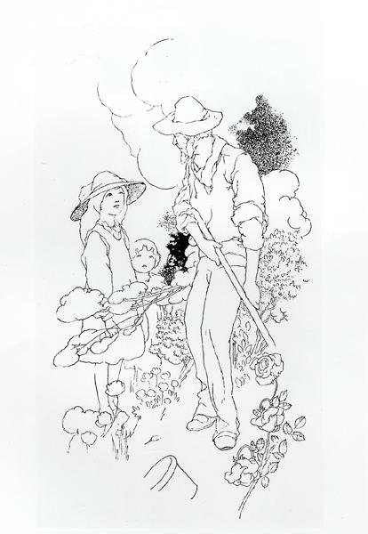 Gärtner bei der Arbeit von Charles Robinson