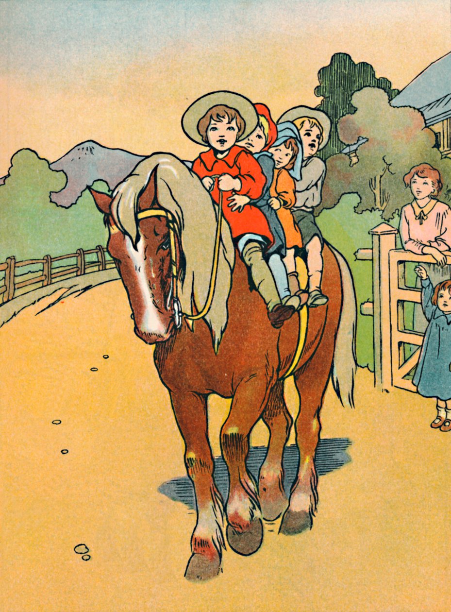 Zur Schule gehen in Neuseeland, 1912 von Charles Robinson