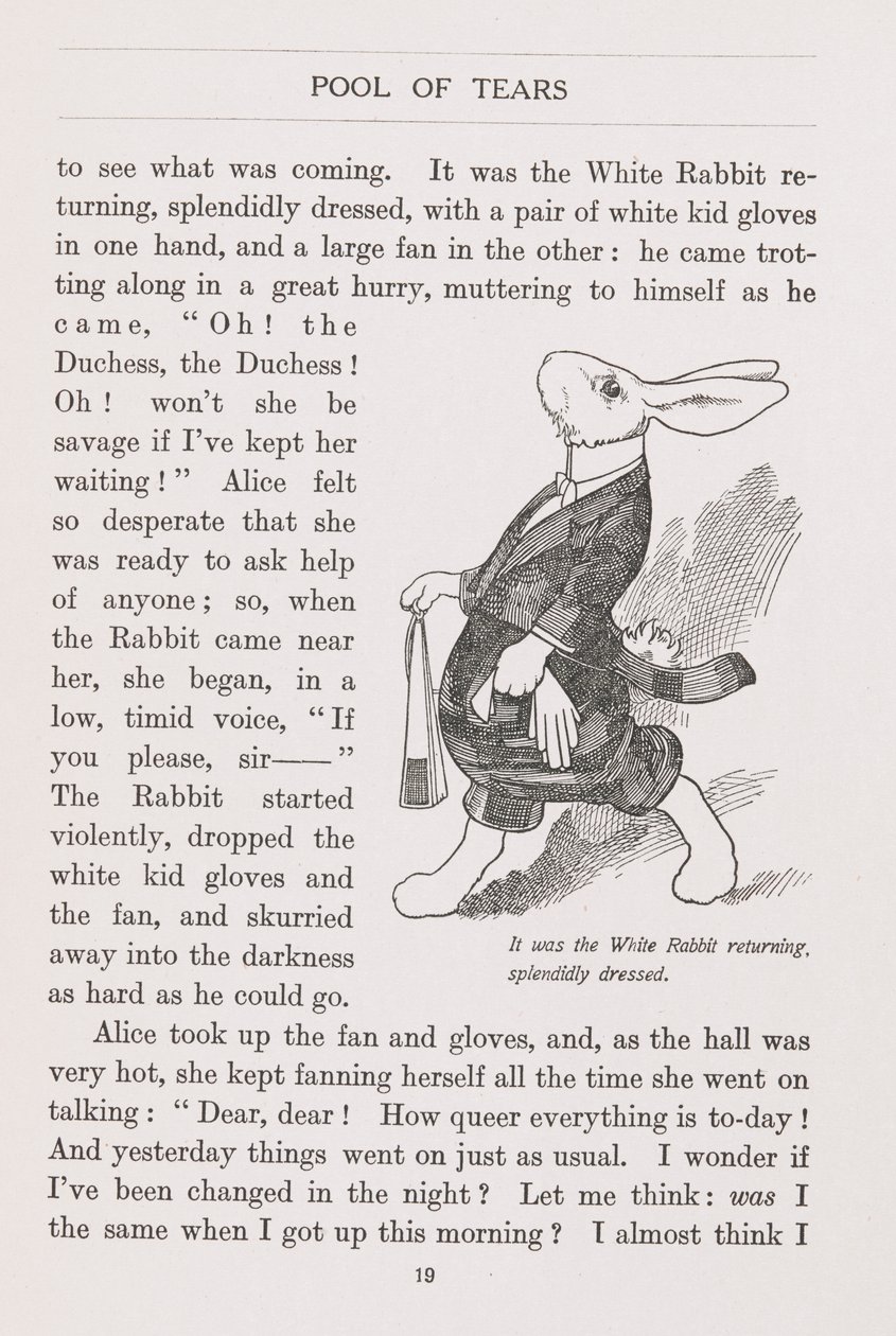Das weiße Kaninchen prächtig gekleidet von Charles Robinson