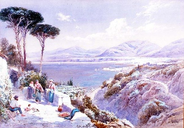 An der italienischen Küste von Charles Rowbotham