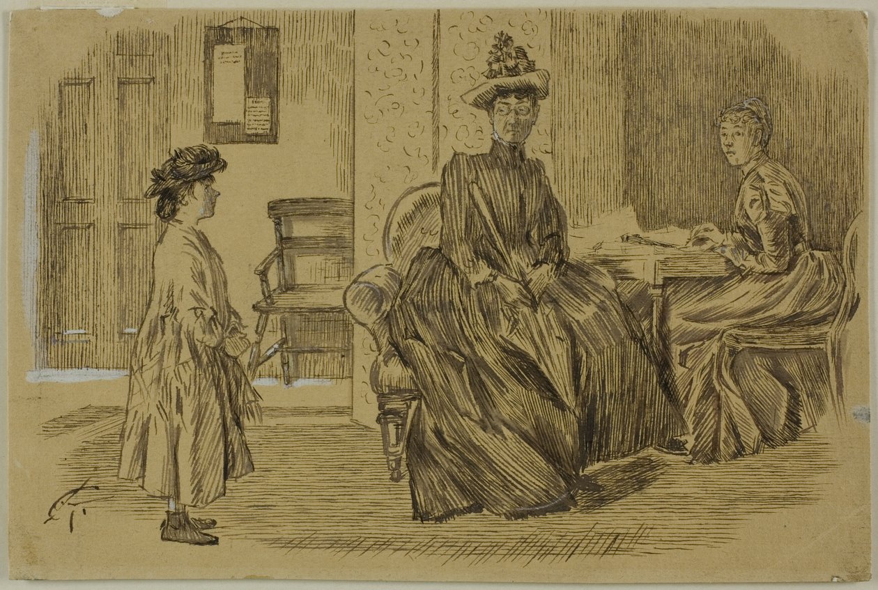 Im Arbeitsamt von Charles Samuel Keene