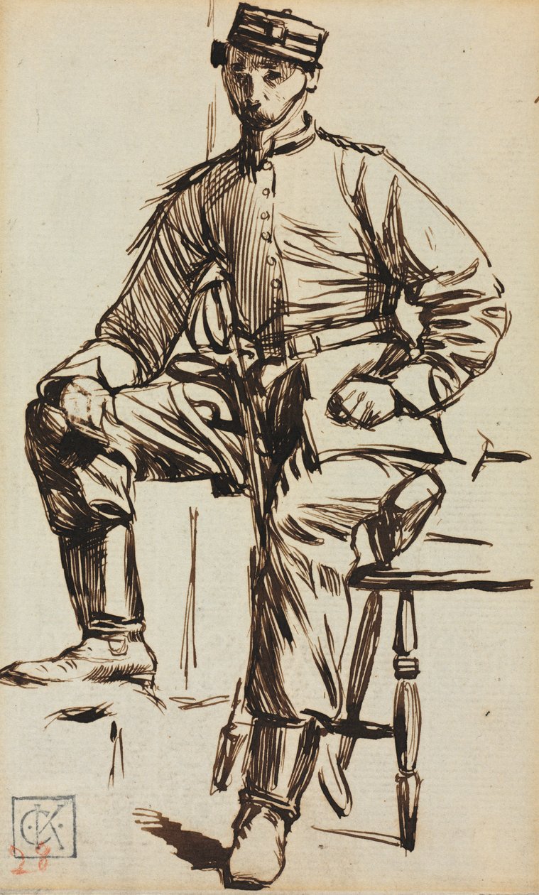 Charles Keene als Freiwilliger von Charles Samuel Keene