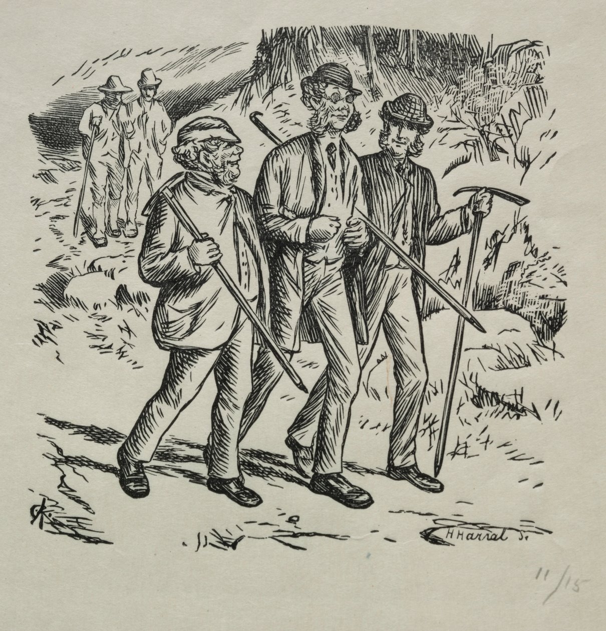 Die drei Namen, 1869 von Charles Samuel Keene