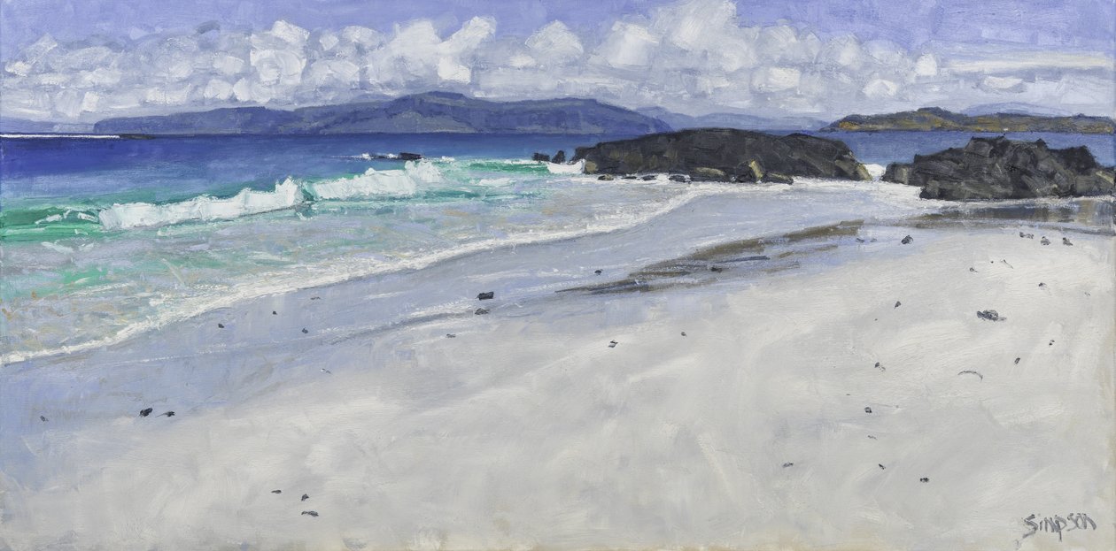 Strandfelsen, Iona, 2016 von Charles Simpson