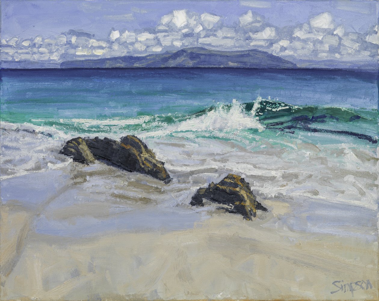 Brechende Welle, 2016 von Charles Simpson