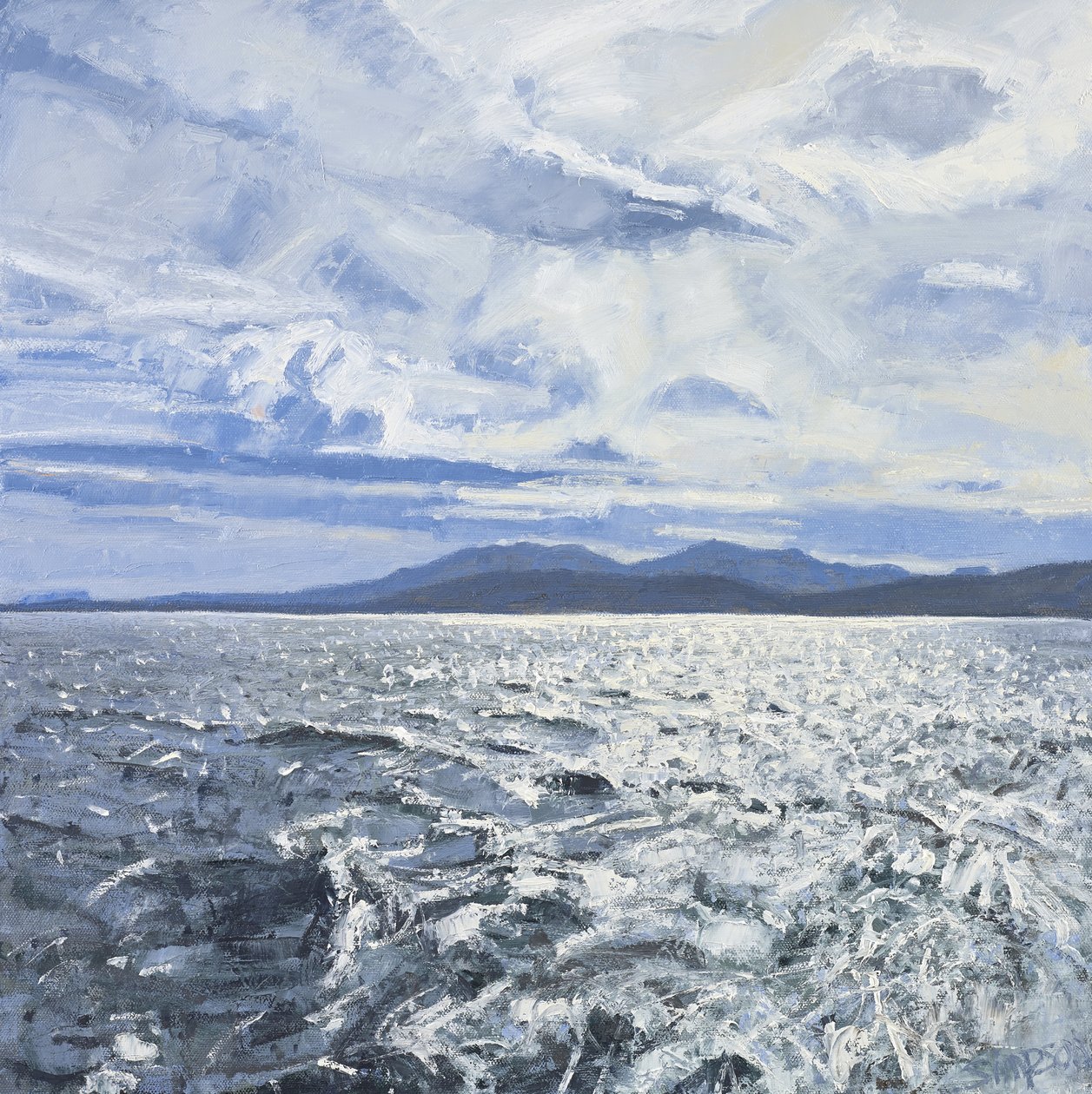 Abfahrt von Barra, 2013 von Charles Simpson