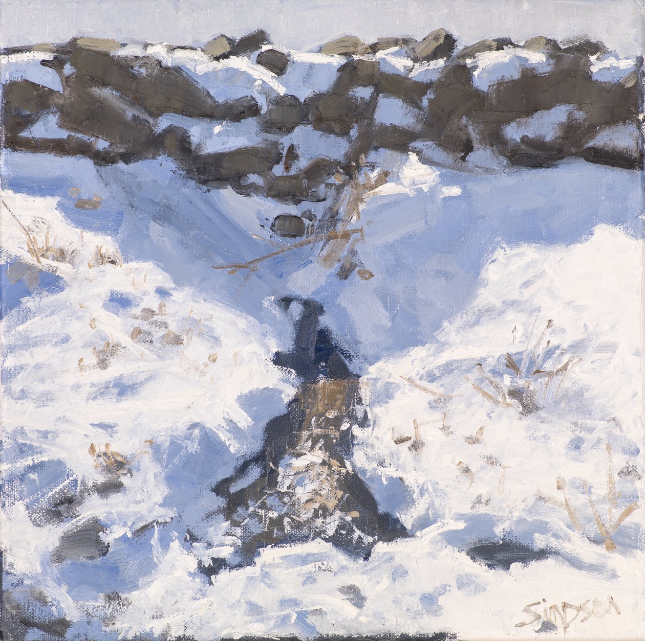 Straßenschnee, 2016 von Charles Simpson