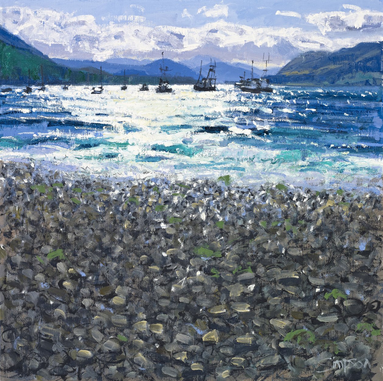 Ullapool Küste von Charles Simpson