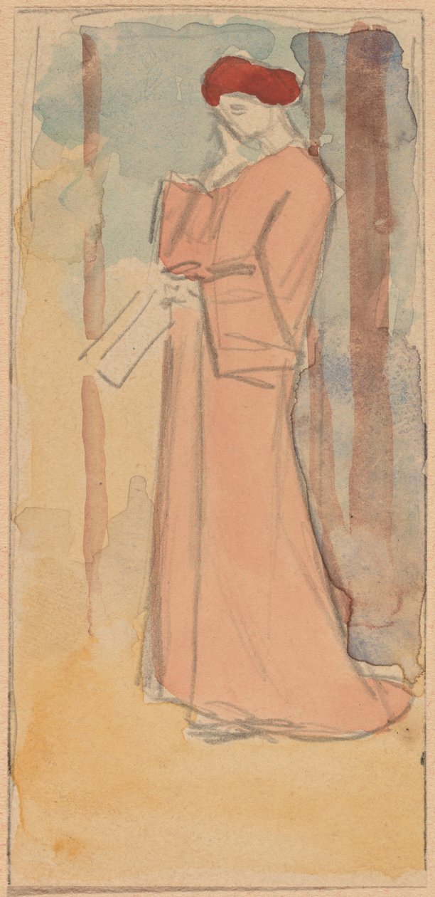 Studie für ein Panel von Charles Sprague Pearce